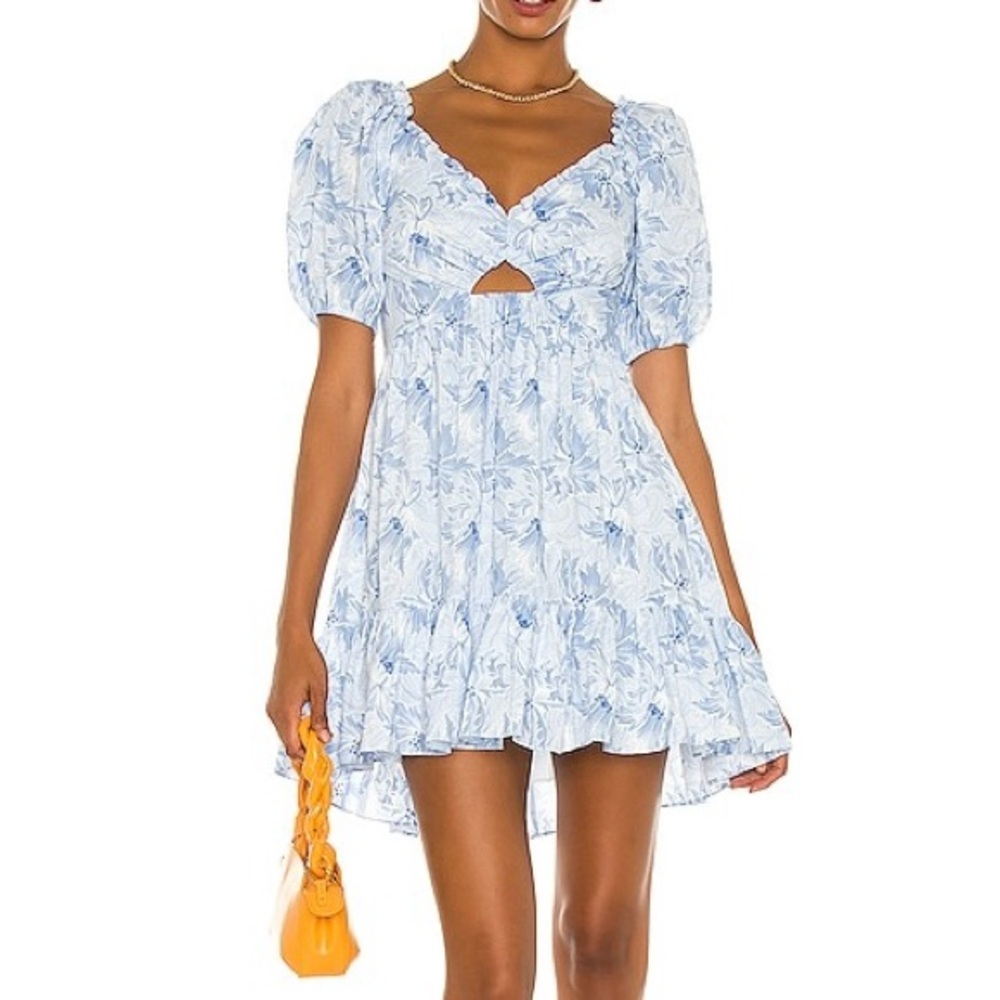 CINQ A SEPT BLUE KAYLA DRESS